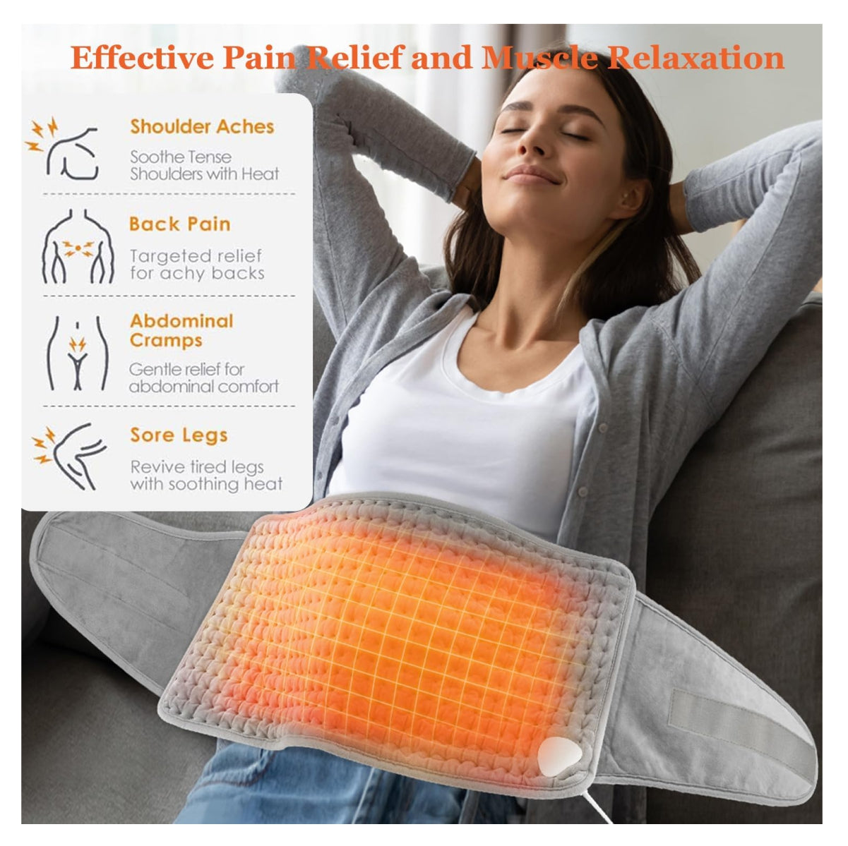 Cinturon Térmico Eléctrico Ajustable