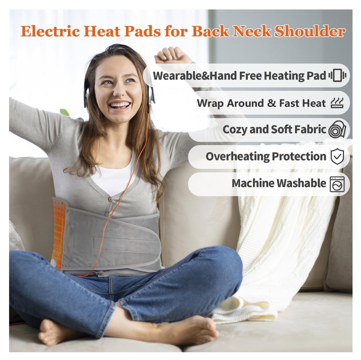 Cinturon Térmico Eléctrico Ajustable