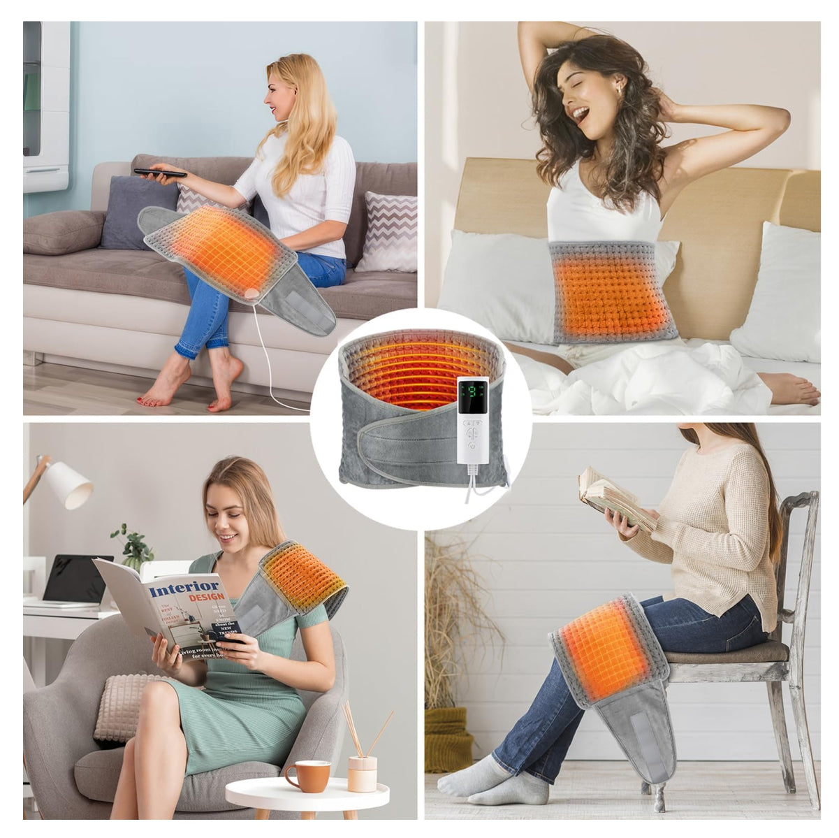 Cinturon Térmico Eléctrico Ajustable