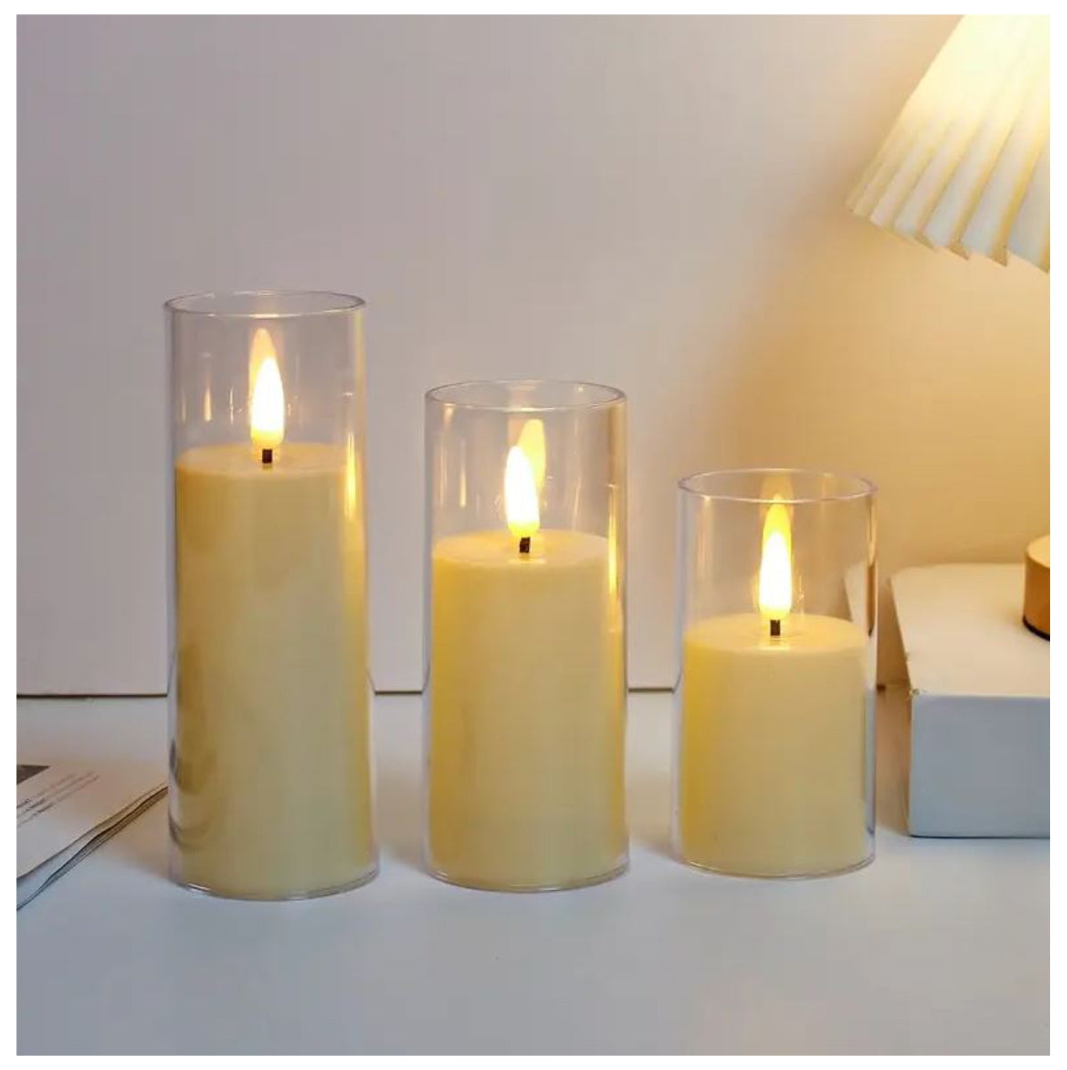 Velas Decorativas Juego x3 SIN LLAMA