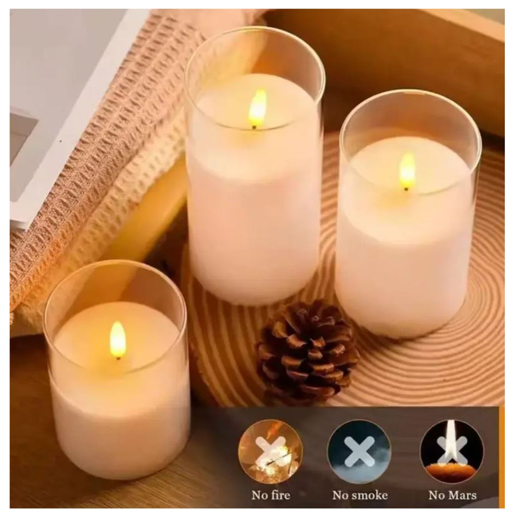 Velas Decorativas Juego x3 SIN LLAMA