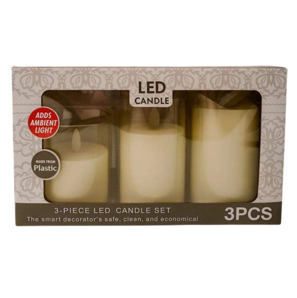 Velas Decorativas Juego x3 SIN LLAMA