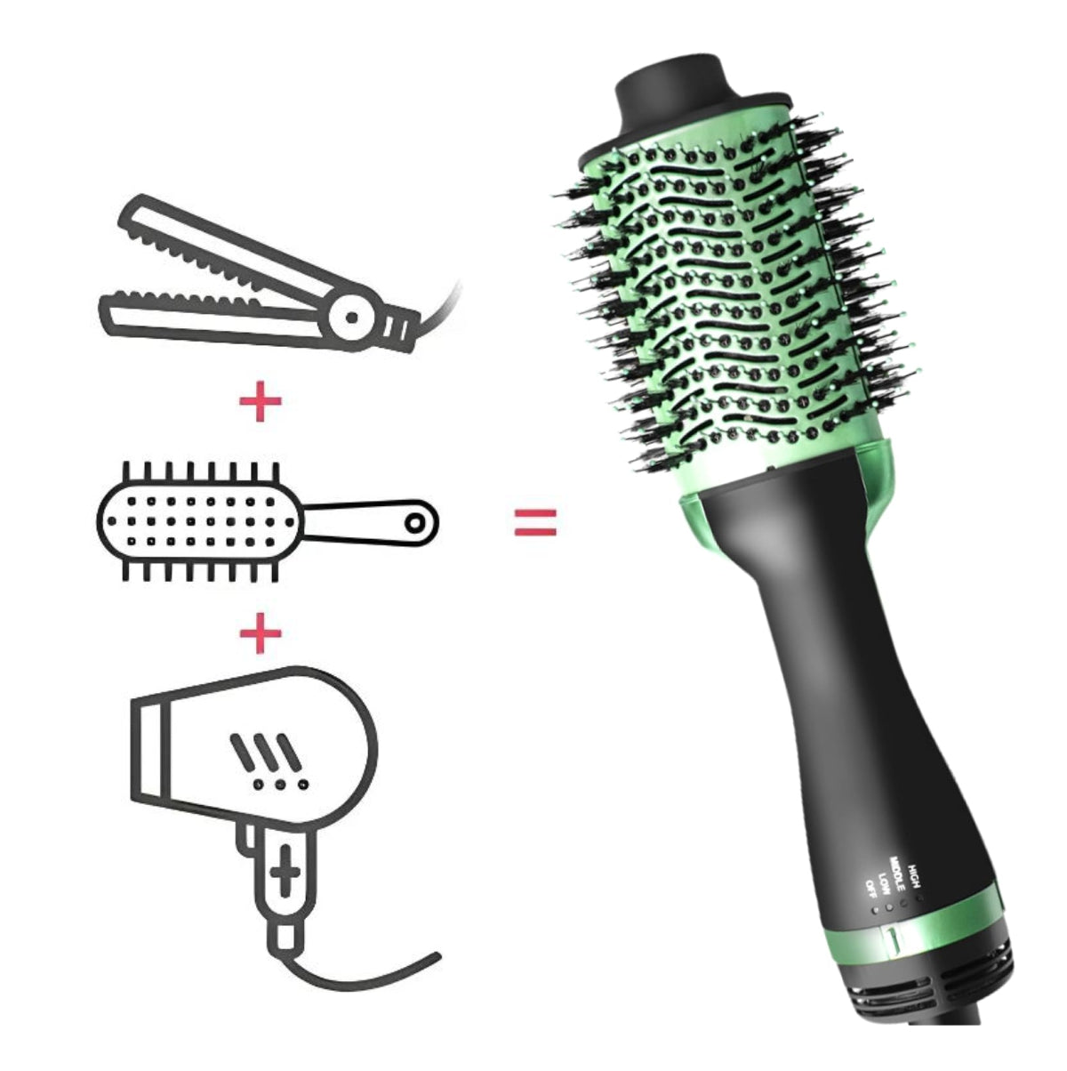 Cepillo Secador Avocado 3D Aguacate