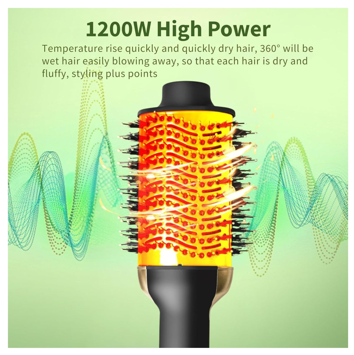 Cepillo Secador Avocado 3D Aguacate