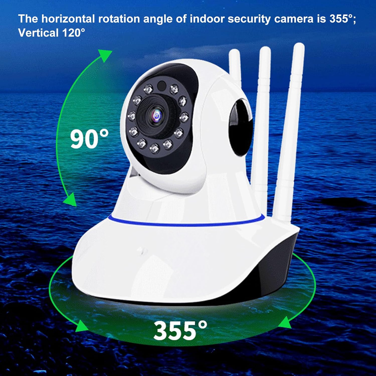 Camara seguridad 3 antenas 1080P HD