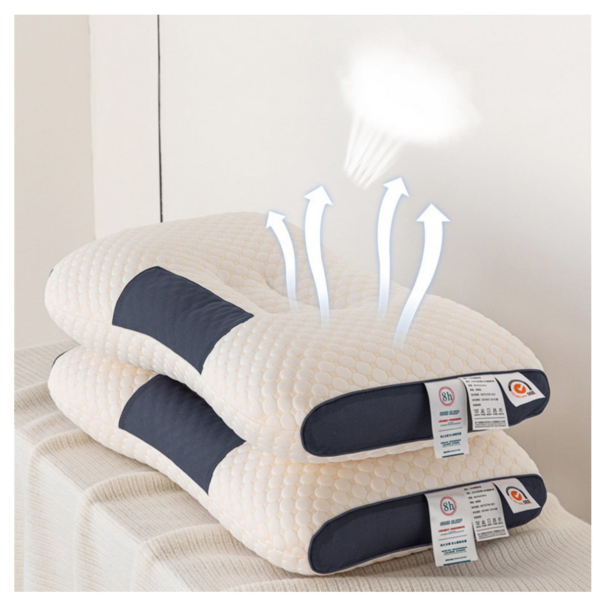 Almohada Cervical Cojin spa 3d Dormir