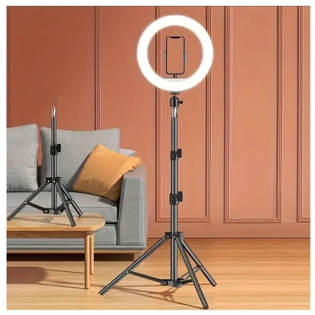 Aro De Luz 26 Cm + Trípode 2,10 Metros