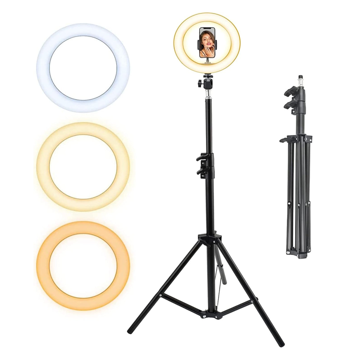 Aro De Luz 26 Cm + Trípode 2,10 Metros