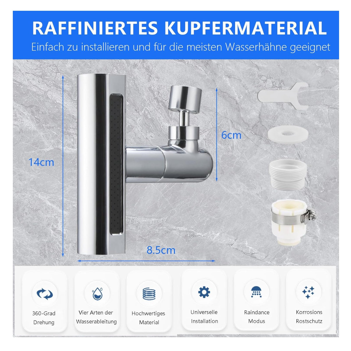 Extensor de Grifo Multifuncion Cocina T