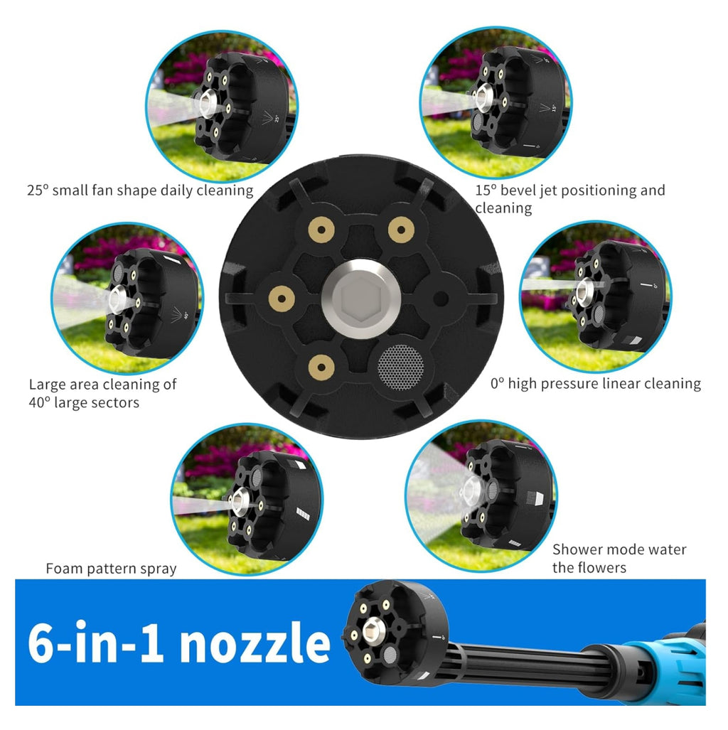 Boquilla Cabezal 6en1 Acople Hidrolavado