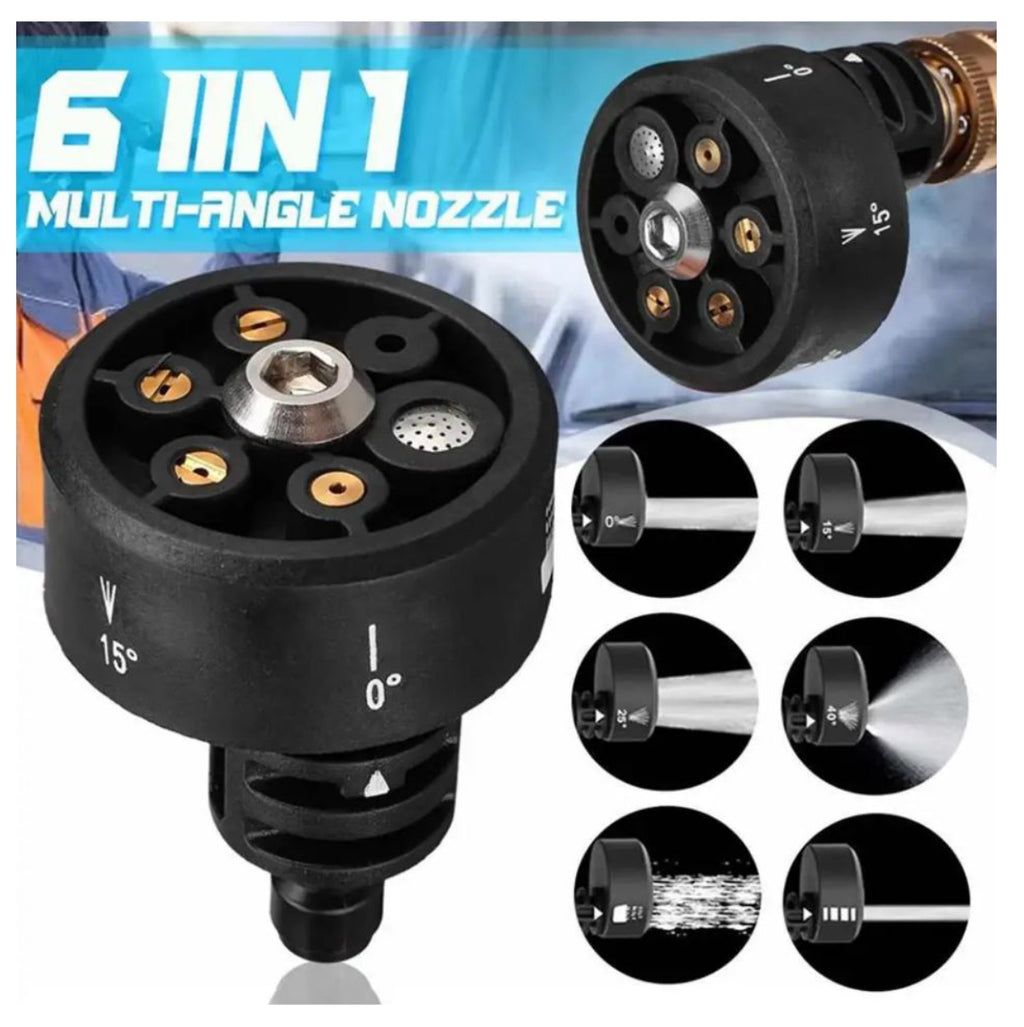 Boquilla Cabezal 6en1 Acople Hidrolavado