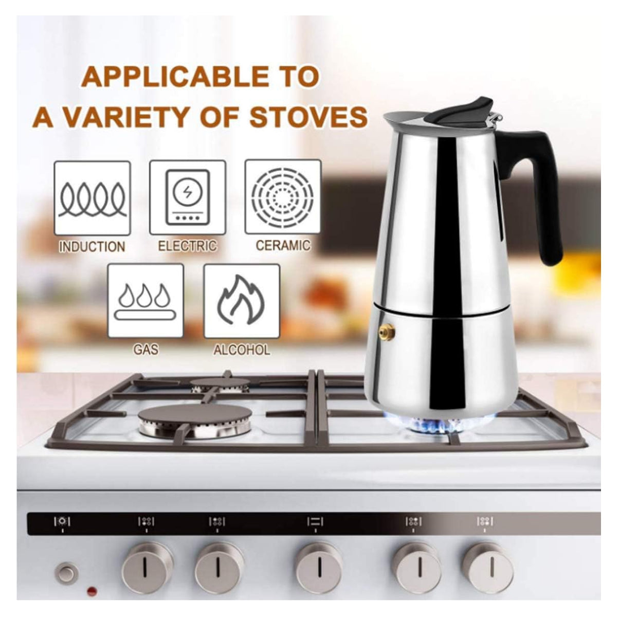 Cafetera Italiana Expresso 9 Tazas