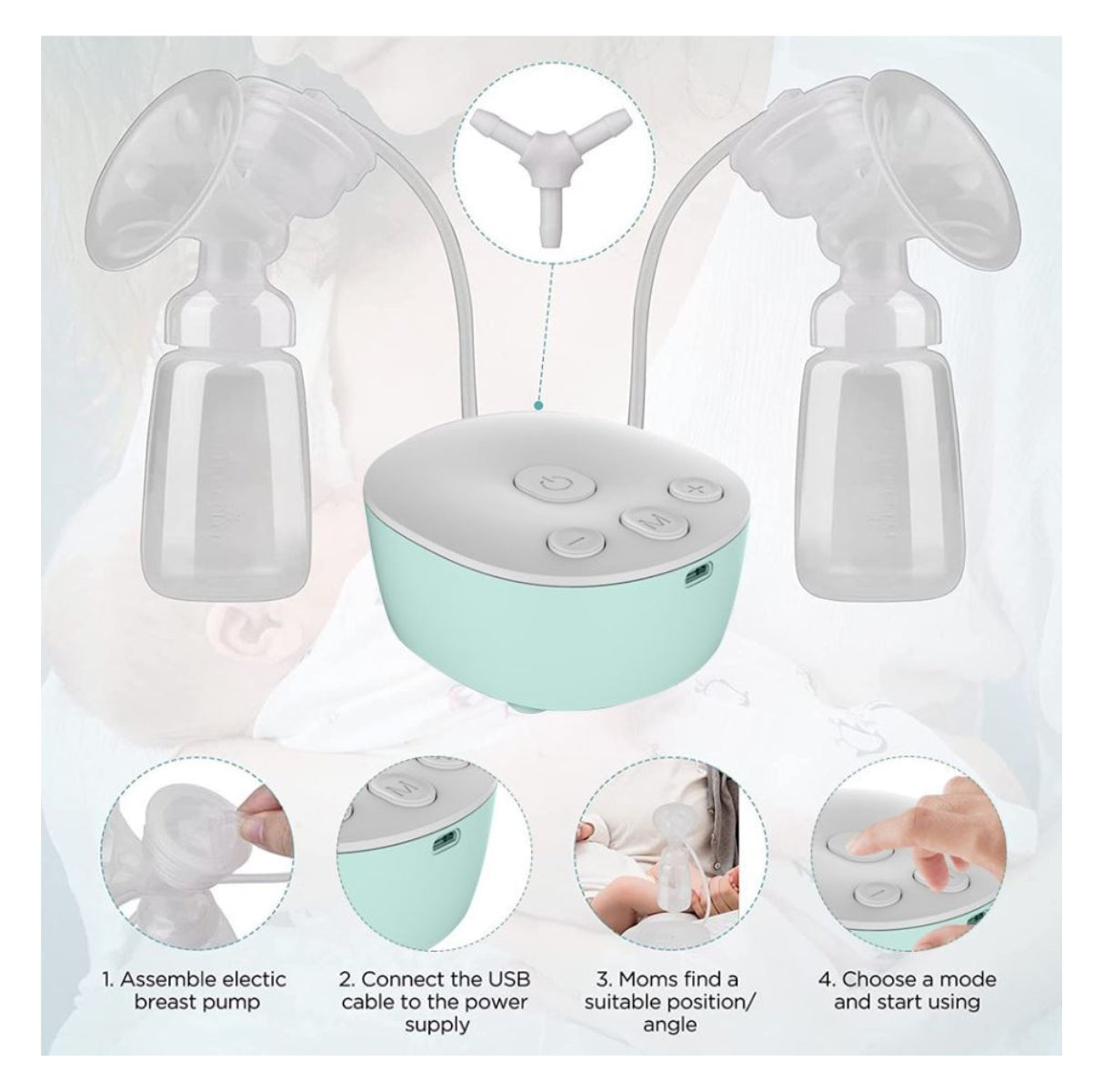 Extractor leche materna eléctrico my-371