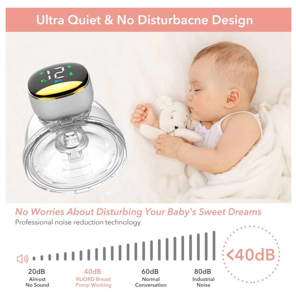 Extractor leche Manos Libres pantalla