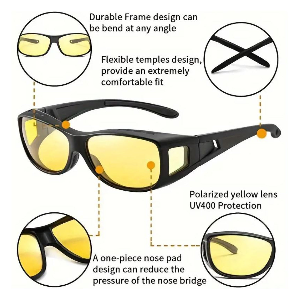 Gafas Lentes Hd Vision Filtro Uv par 2