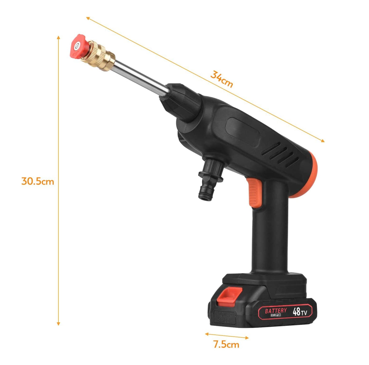 Hidrolavadora Inalambrica Alta Presion 2 Baterías
