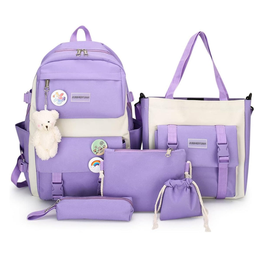 Maleta Coreana Kawaii 5 en 1 Escolar