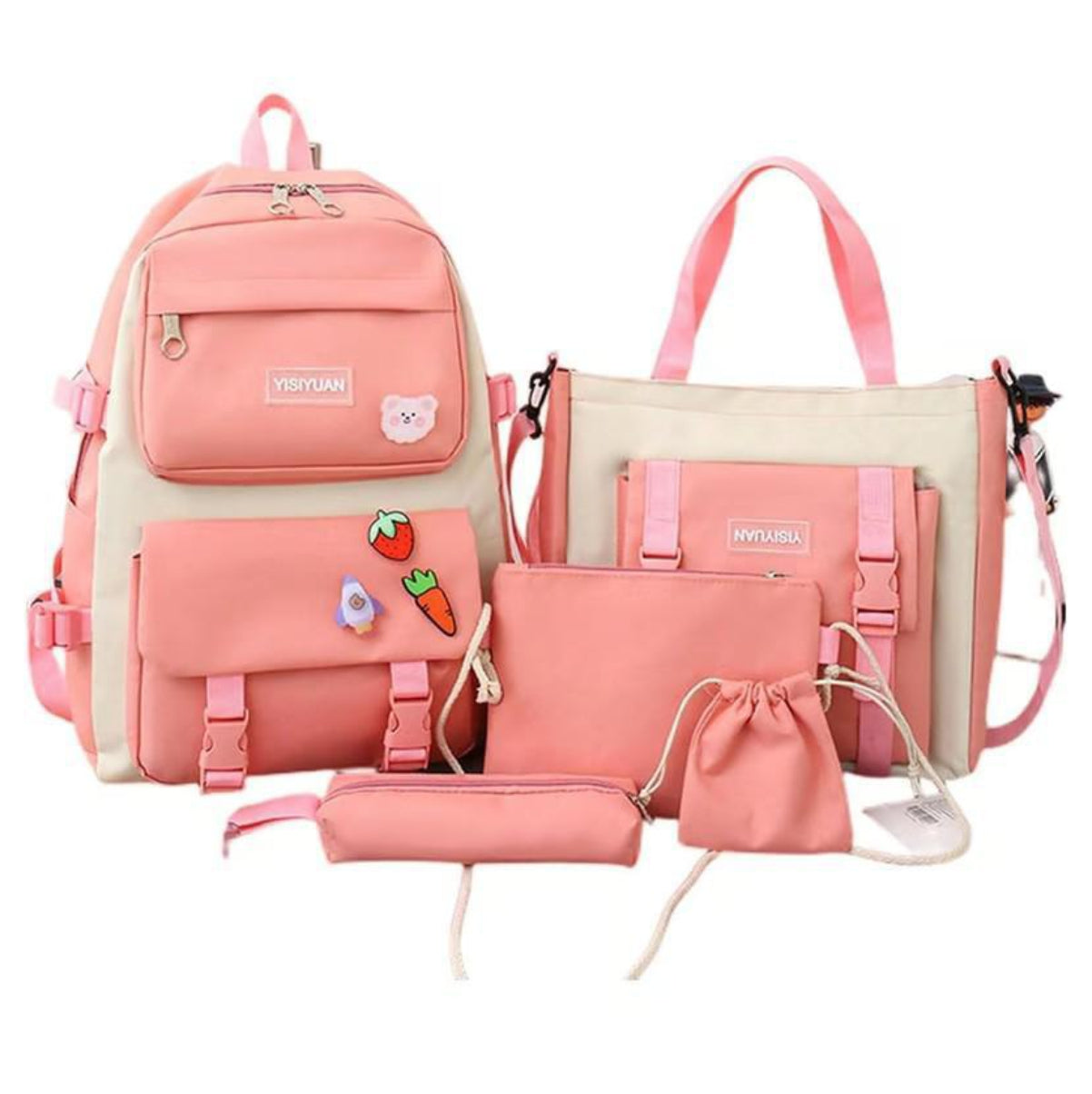 Maleta Coreana Kawaii 5 en 1 Escolar