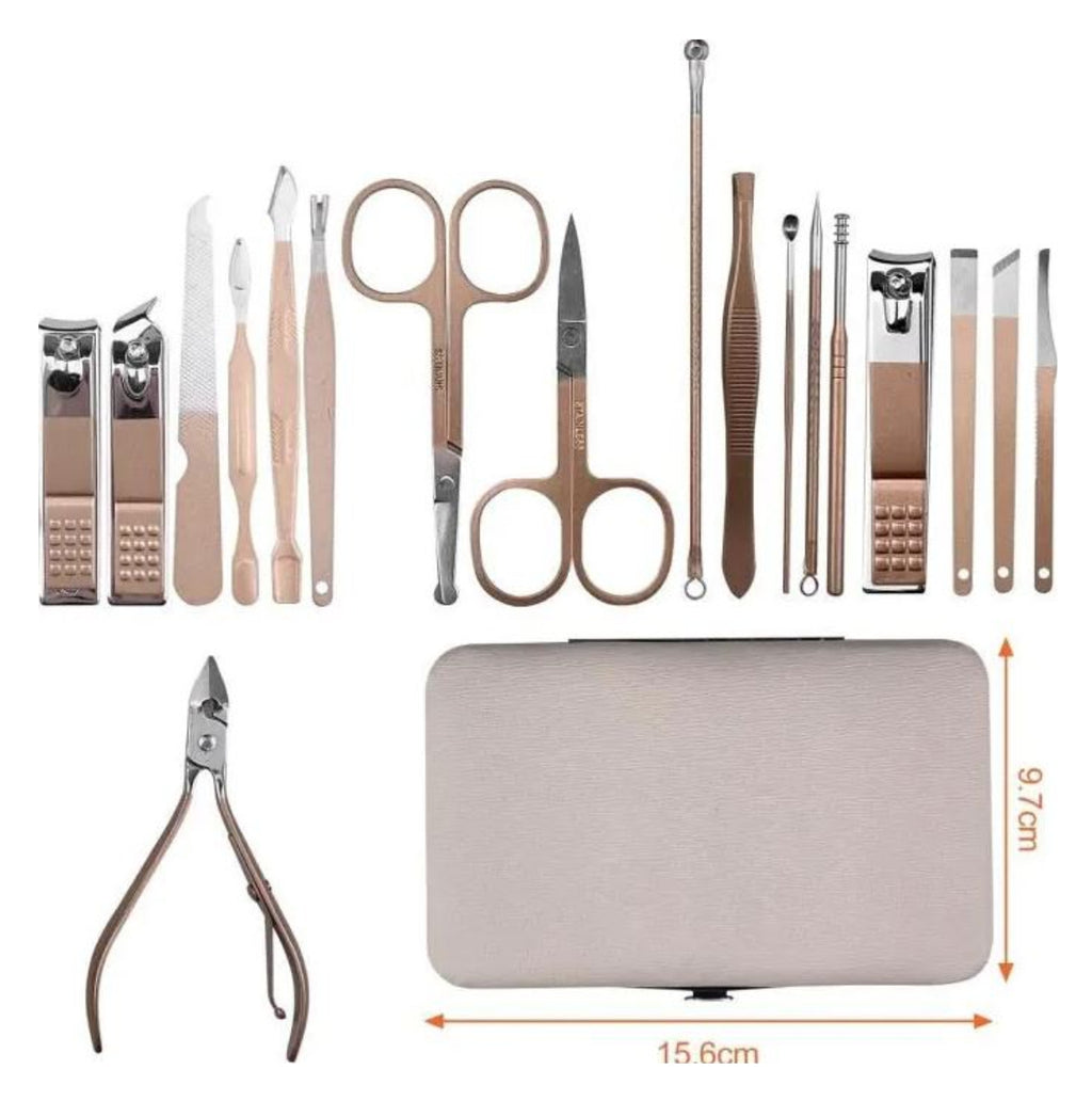 Kit 18 Pcz Manicura Pedicura Profesional