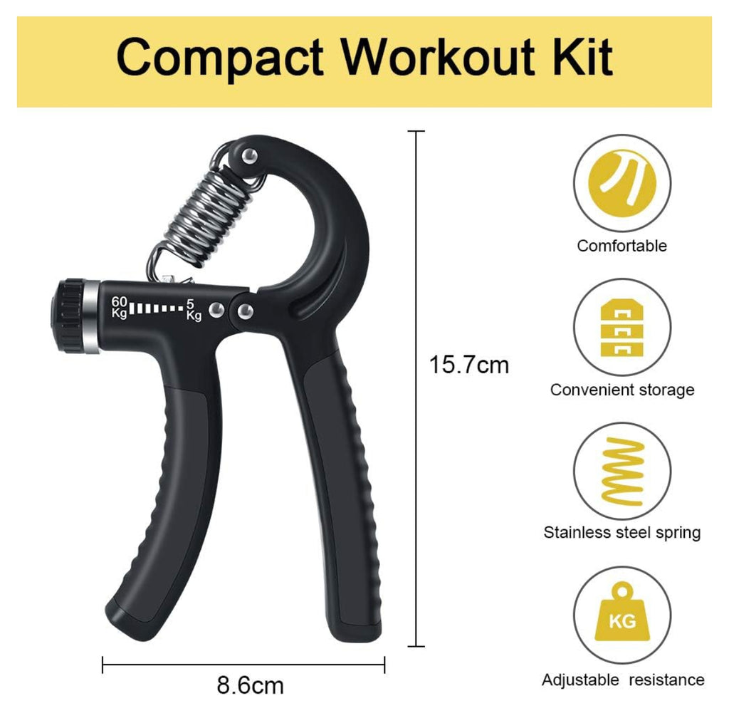 Kit Ejercitadores Mano Muñeca 5pcs