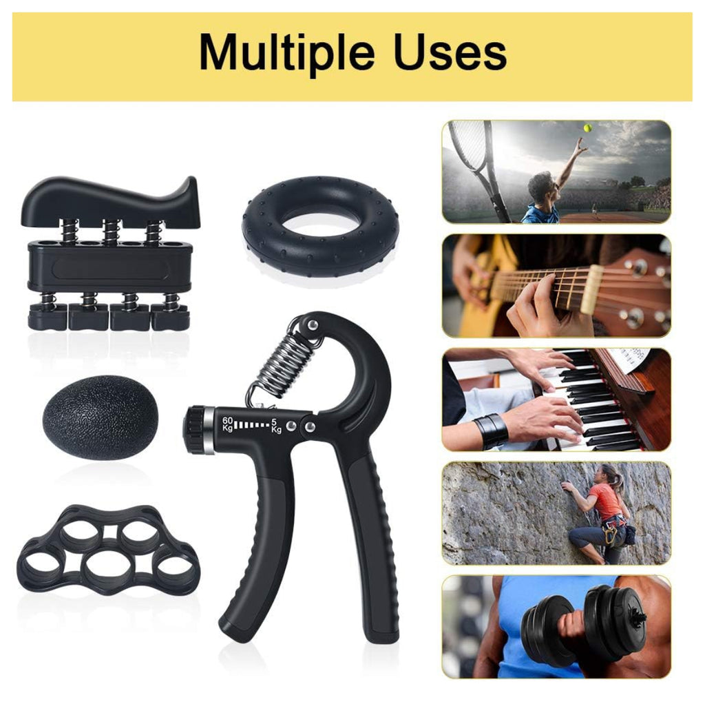Kit Ejercitadores Mano Muñeca 5pcs