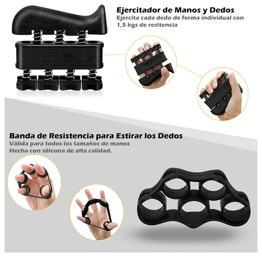 Kit Ejercitadores Mano Muñeca 5pcs