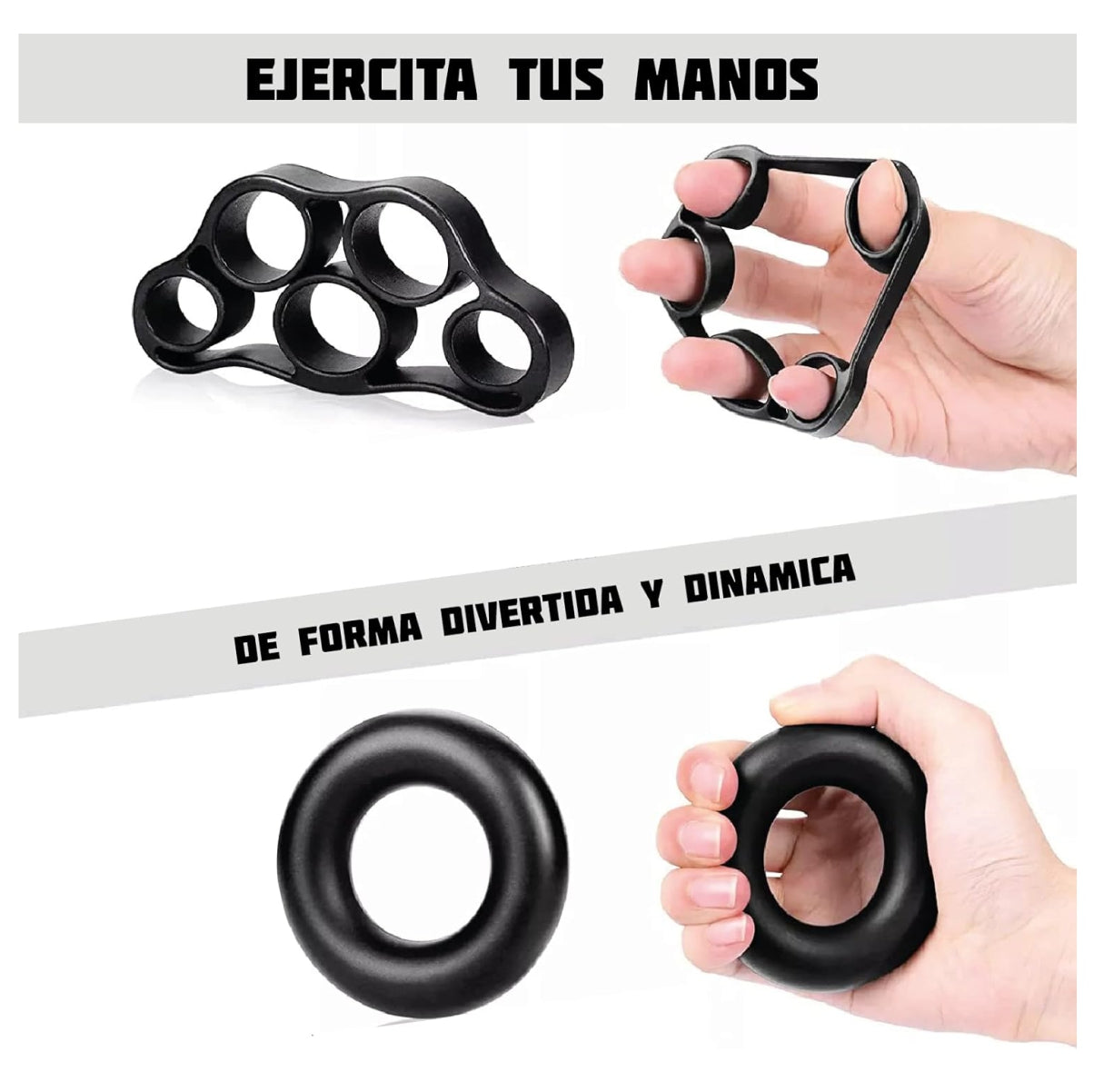 Kit Ejercitadores Mano Muñeca 5pcs