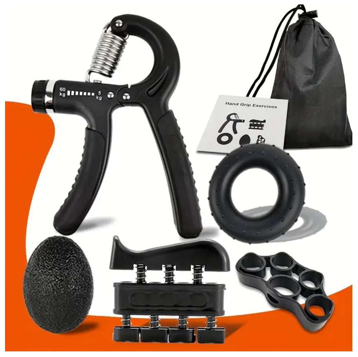 Kit Ejercitadores Mano Muñeca 5pcs