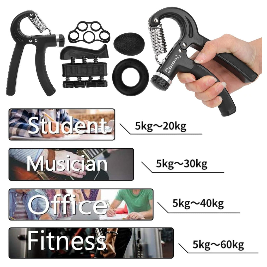 Kit Ejercitadores Mano Muñeca 5pcs