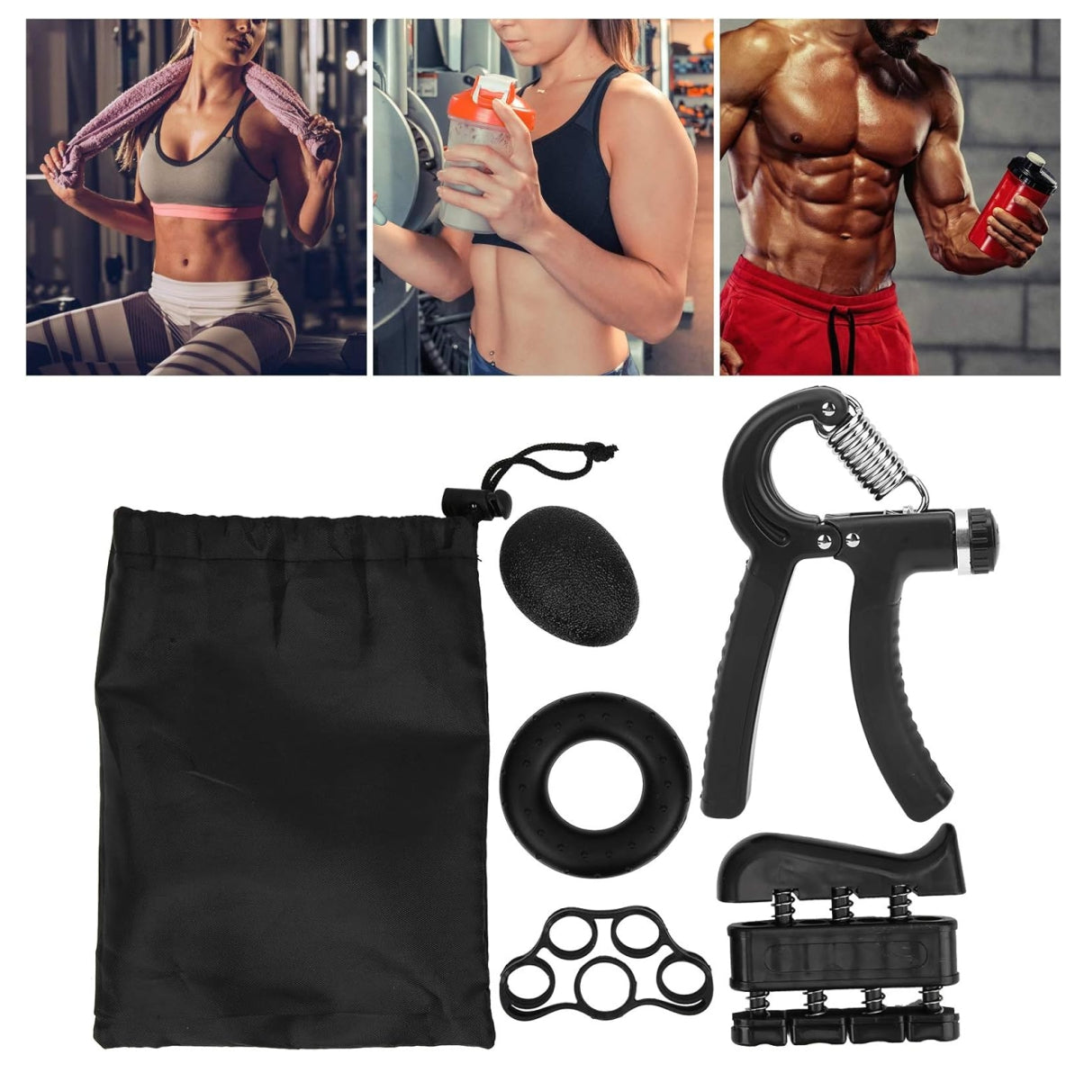 Kit Ejercitadores Mano Muñeca 5pcs