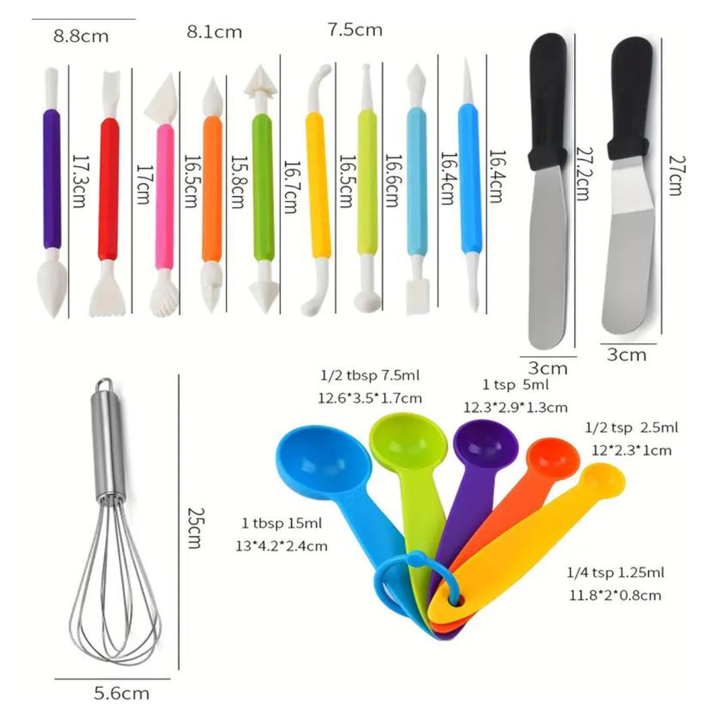 Kit Reposteria Para Decorar Pastel 66pcs