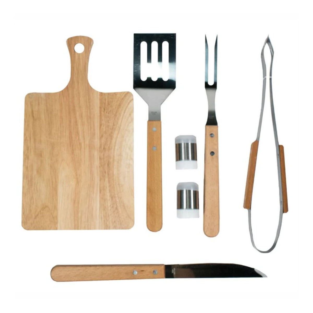 Kit Asado Parrilla BBQ con estuche 7pcs