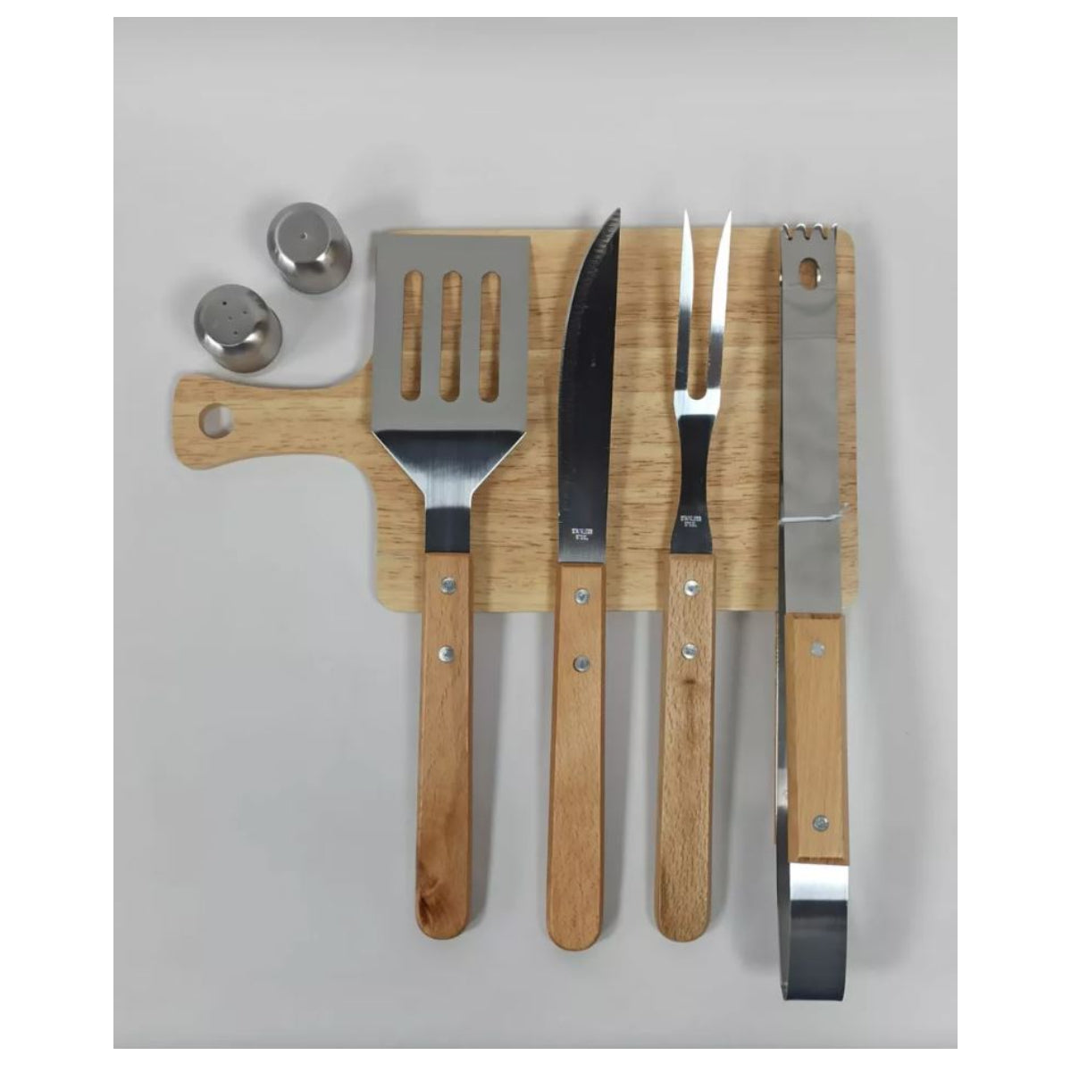 Kit Asado Parrilla BBQ con estuche 7pcs