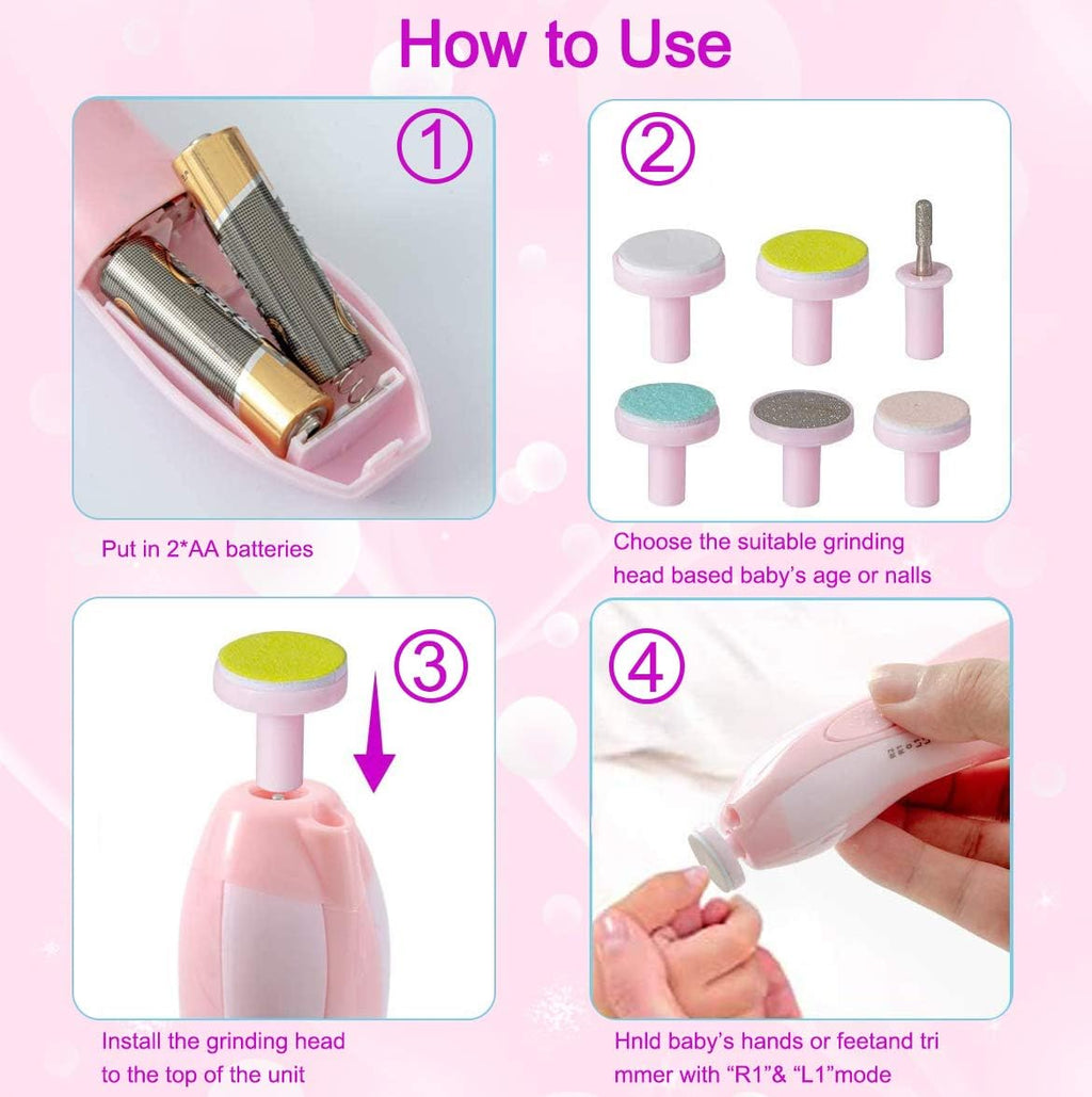 Lima pulidor Uñas Bebe Electrico