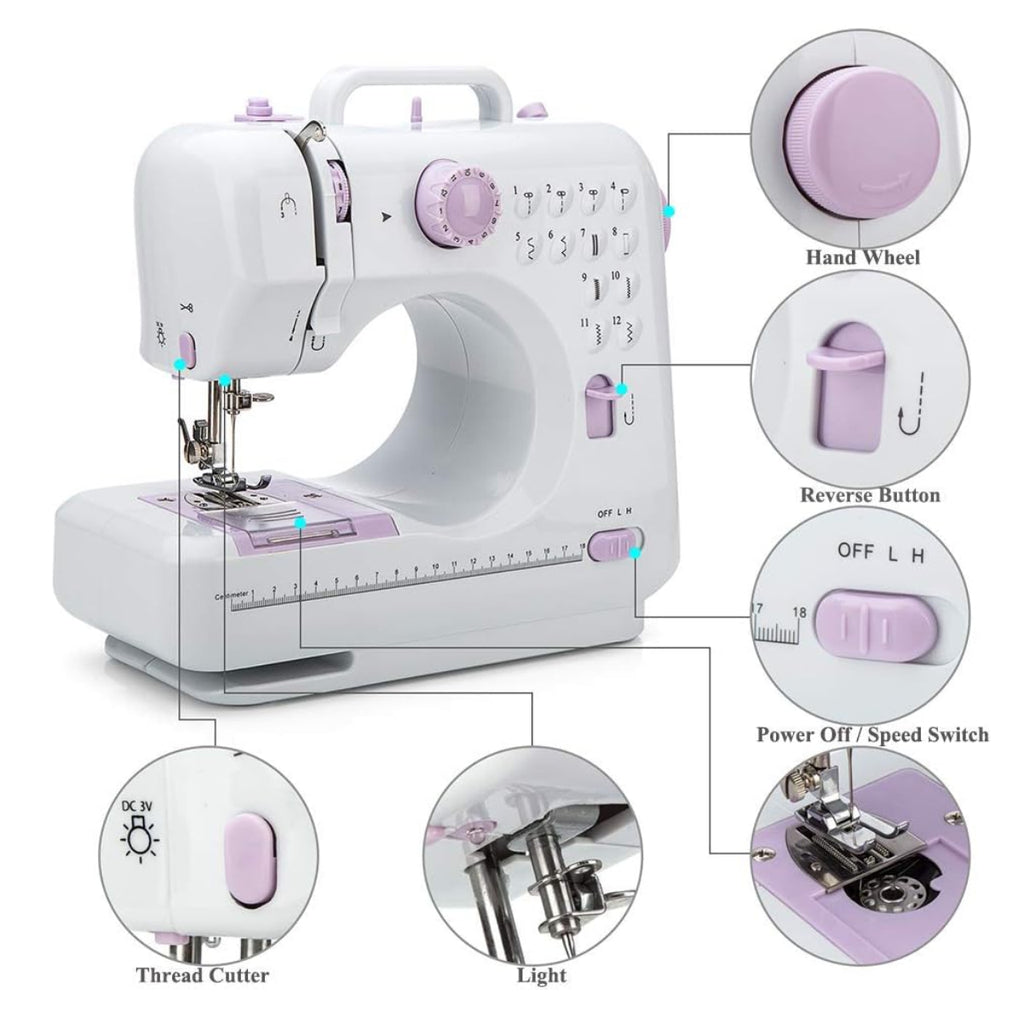 Maquina de Coser Doméstica 12 Puntadas Mesa