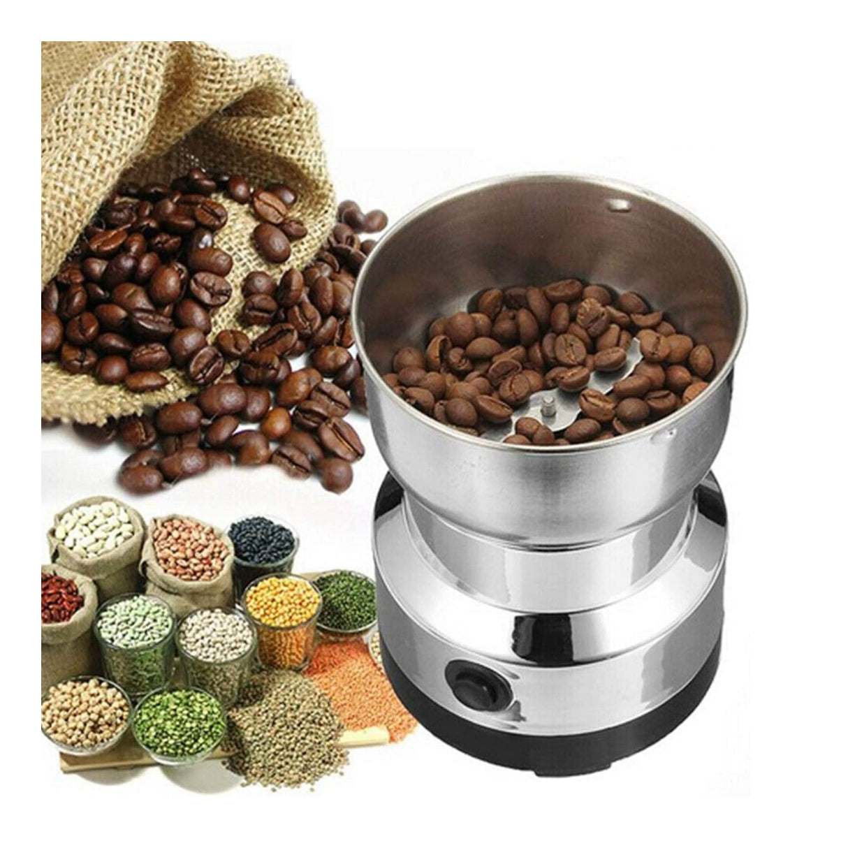 Mini Molino De Cafe Y Especias Electrico