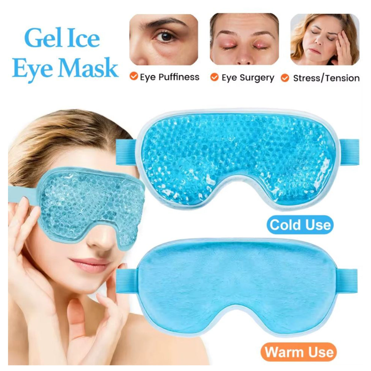 Antifaz Gel Relajante Gel Frío/Calor