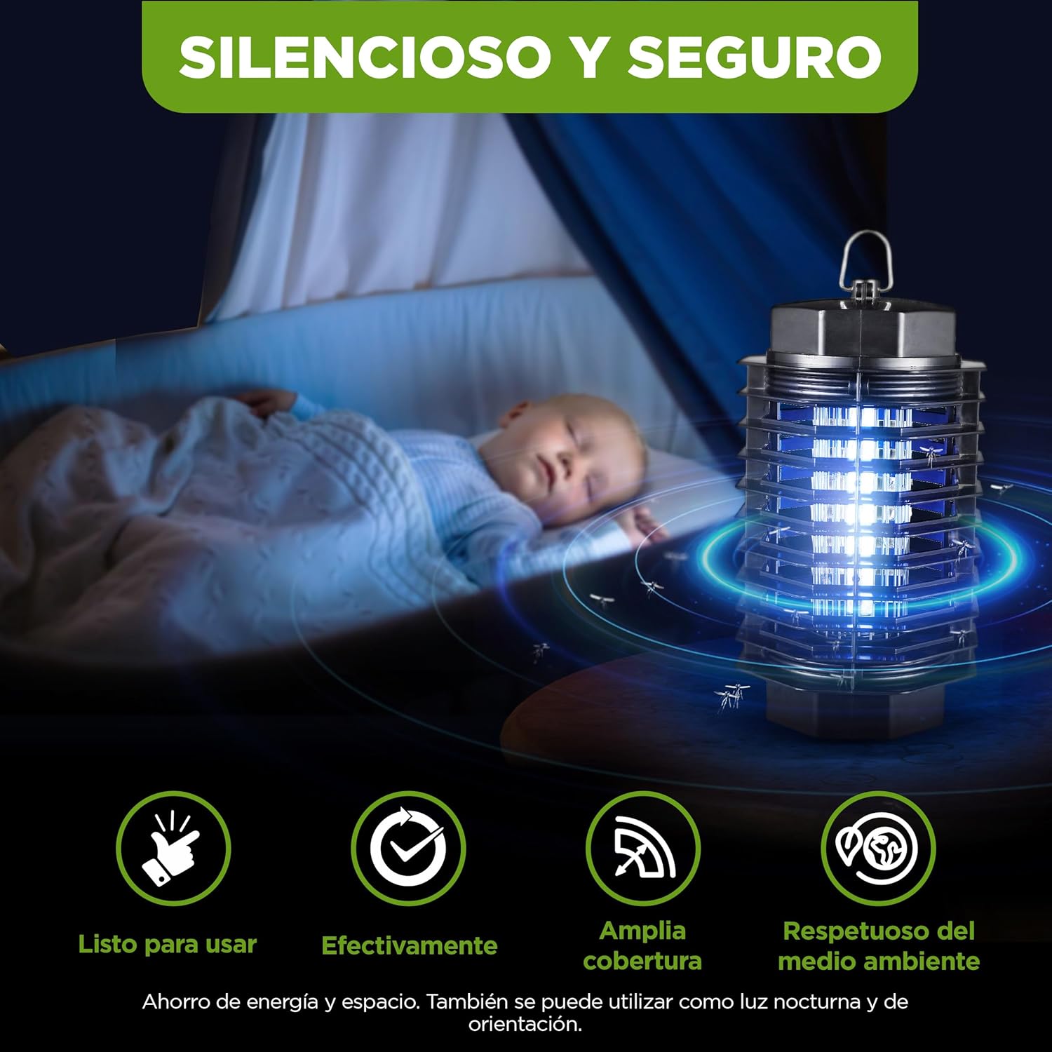 Mata Zancudos Lampara Eléctrica