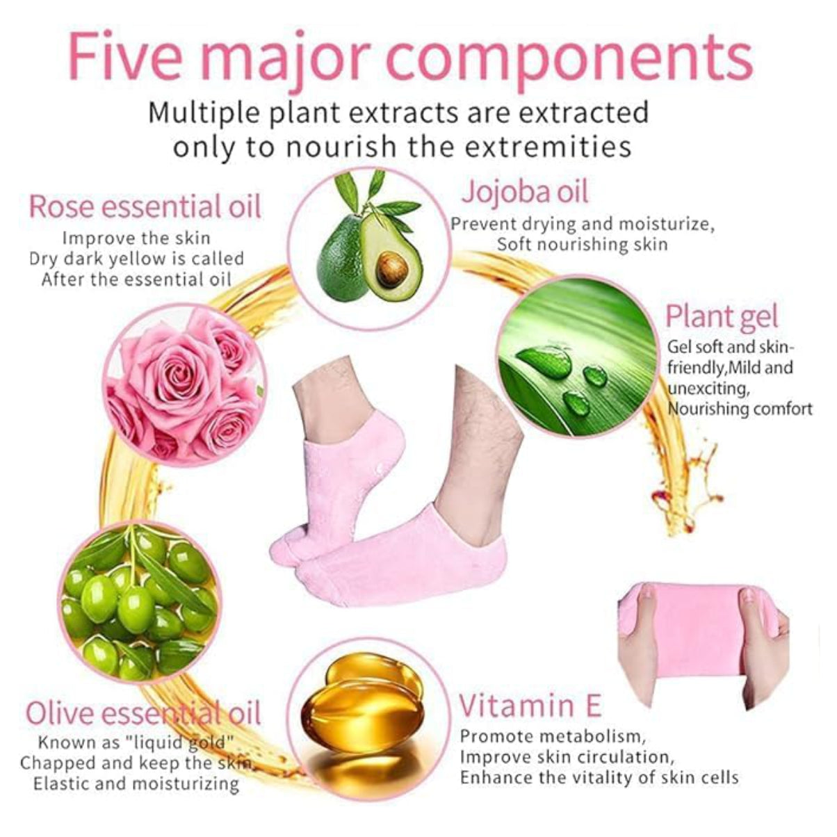 Medias De Silicona Spa Gel Hidratantes