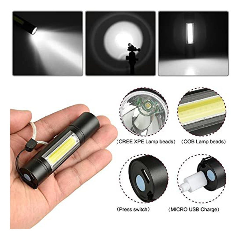 Mini Linterna y estuche Recargable zoom