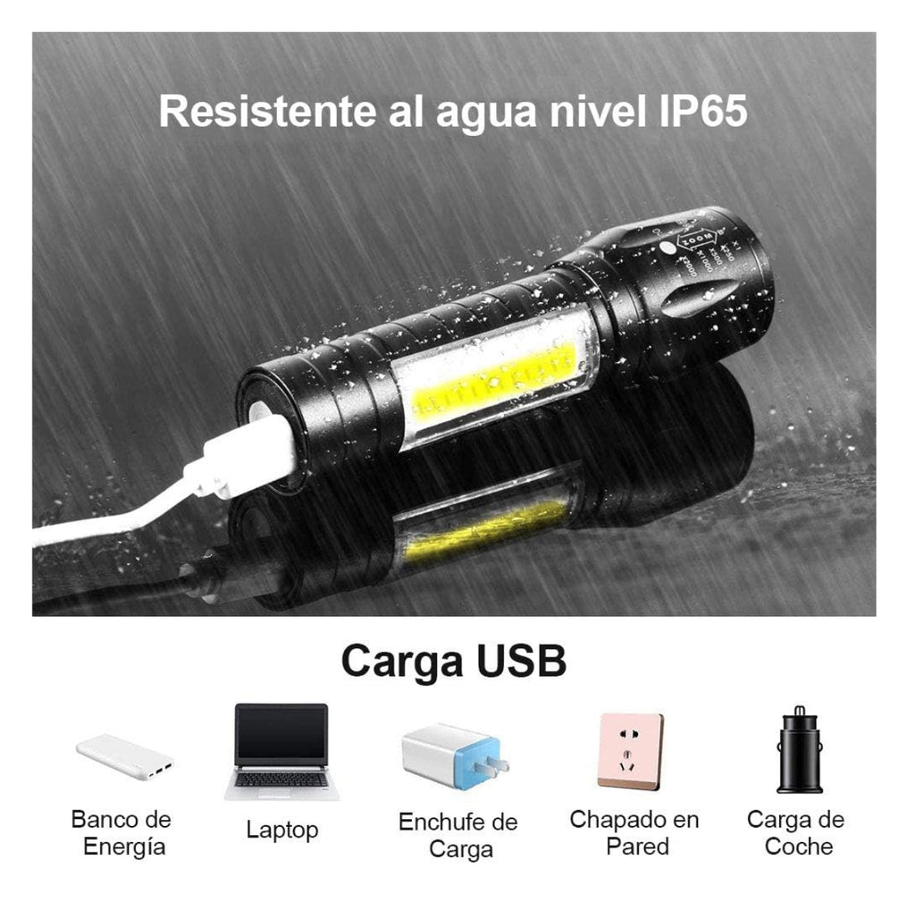 Mini Linterna y estuche Recargable zoom