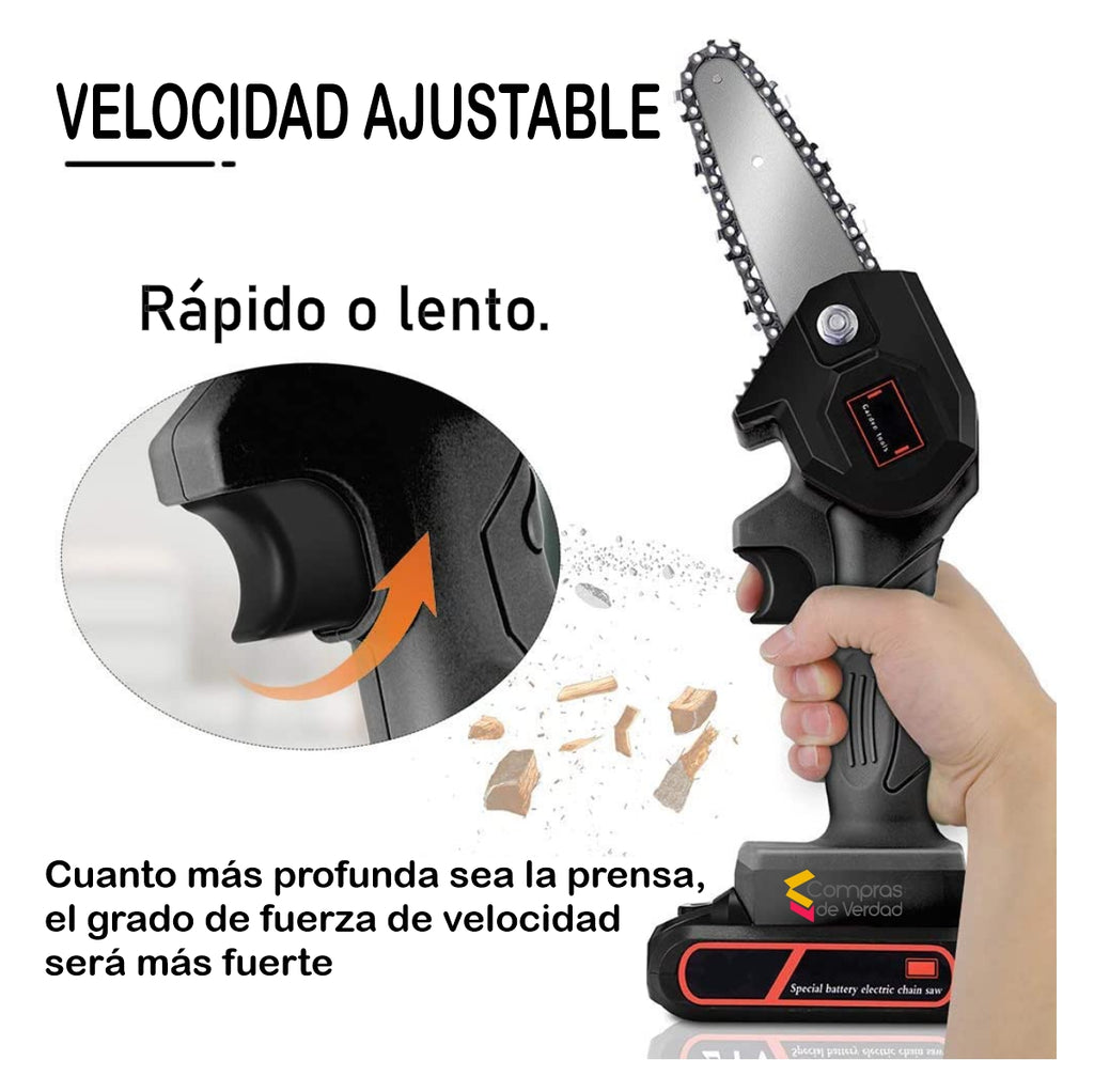 Motosierra PRO Portatil Doble Bateria