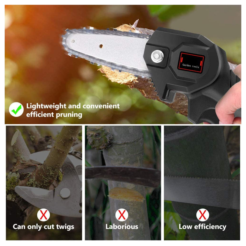 Motosierra PRO Portatil Doble Bateria