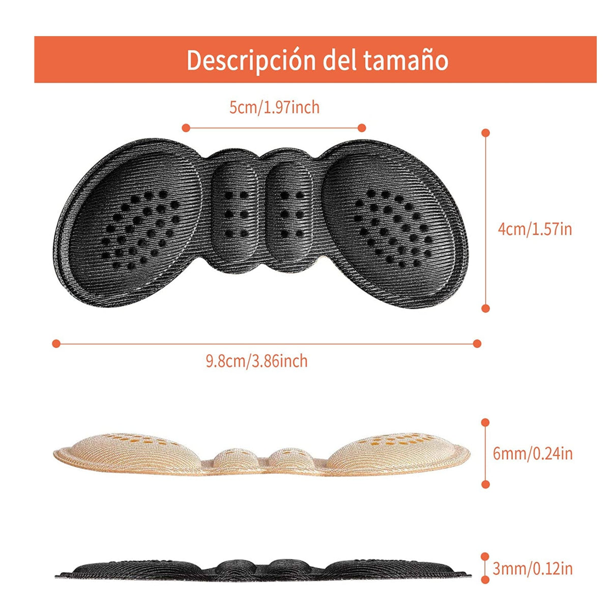 Protector de Talón Almohadillas 1par