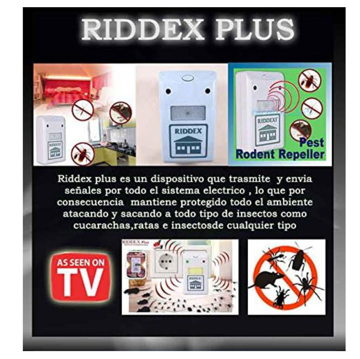 Riddex Plus Repelente Electronico roedor