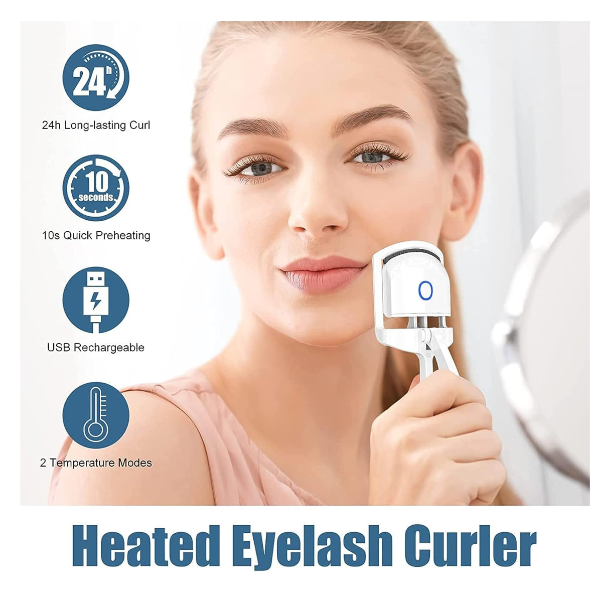 Rizador de pestañas eléctrico Calefaccio