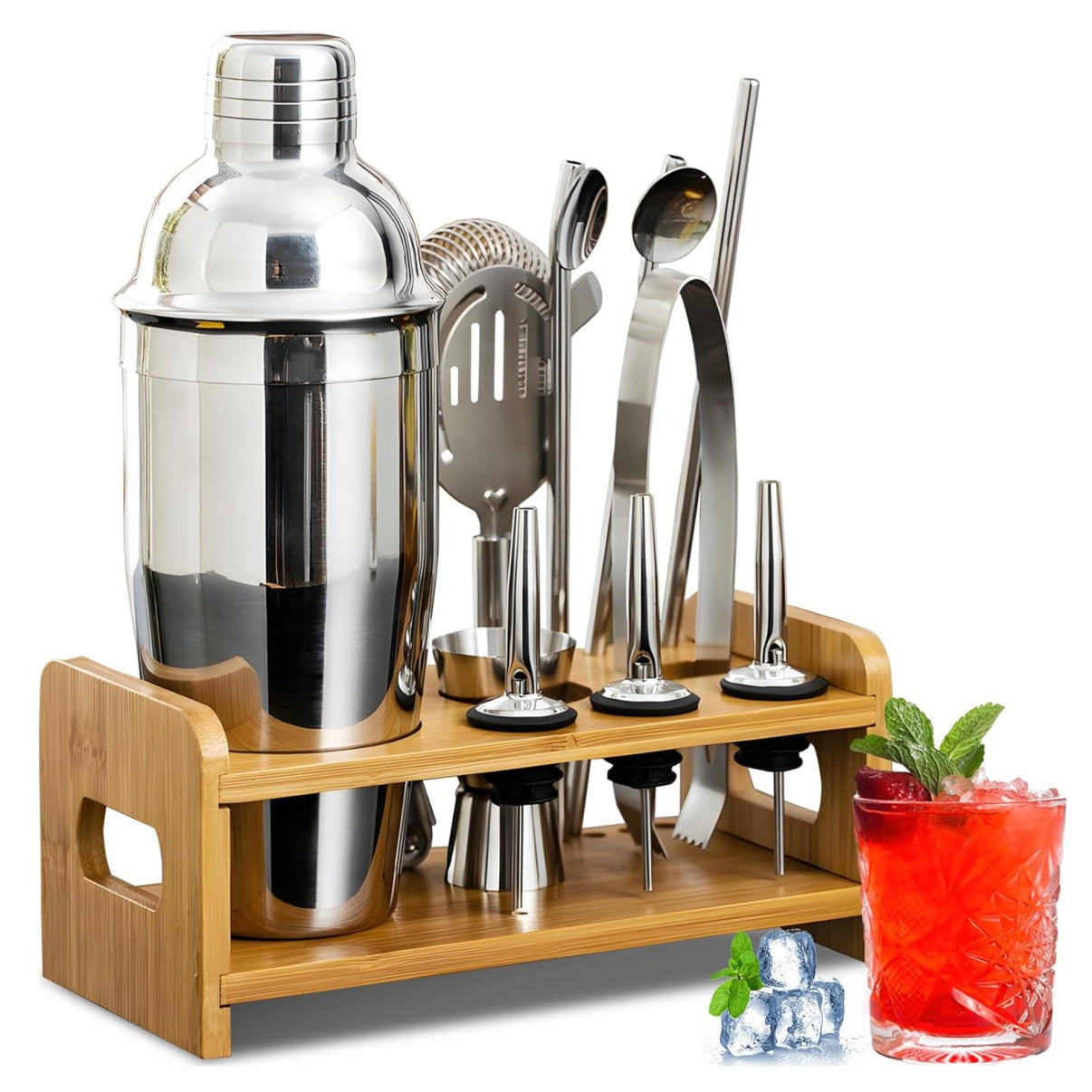 Kit Cocteleria Barman Bar Hogar 13 pieza