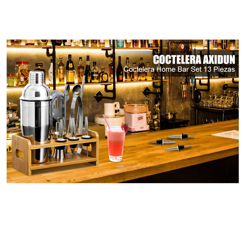 Kit Cocteleria Barman Bar Hogar 13 pieza