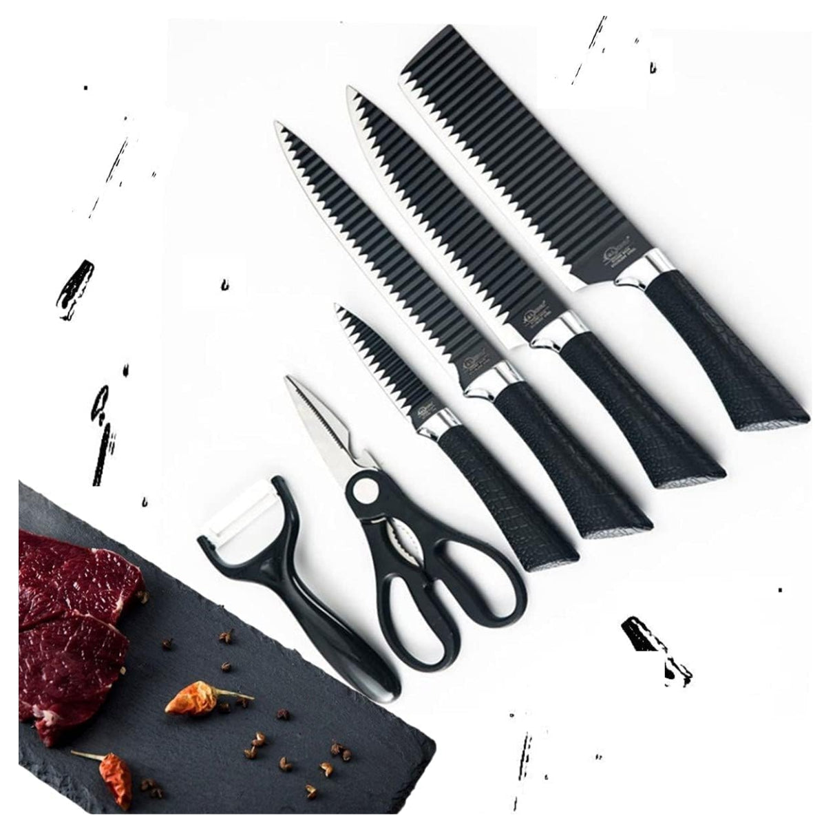 Set Cuchillos Profesional 6Pzs Pela papa