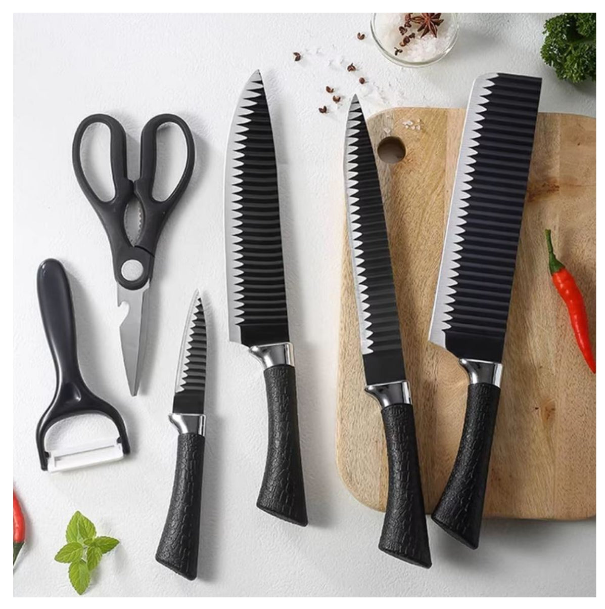 Set Cuchillos Profesional 6Pzs Pela papa